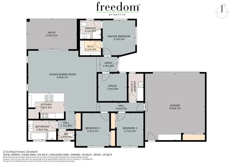 Floorplan of Homely house listing, 2/122 Beach Street, Cleveland QLD 4163