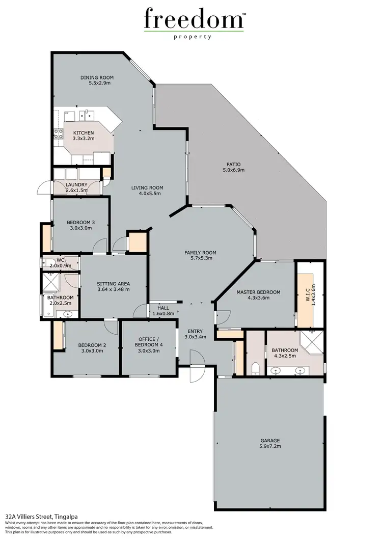 Floorplan of Homely house listing, 32A Villiers Street, Tingalpa QLD 4173