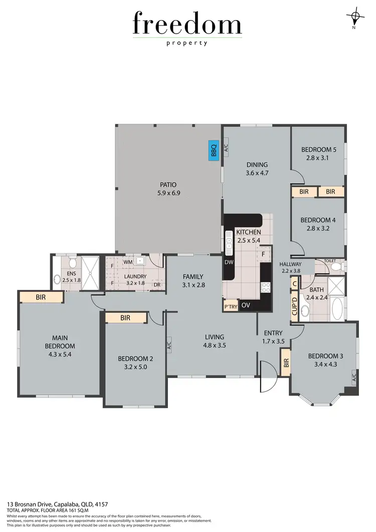 Floorplan of Homely house listing, 13 Brosnan Drive, Capalaba QLD 4157