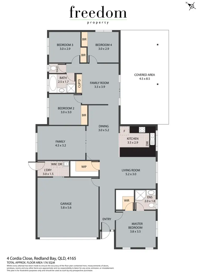 Floorplan of Homely house listing, 4 Cordia Close, Redland Bay QLD 4165