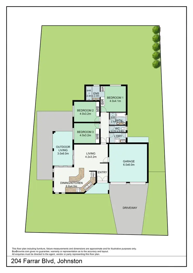 Floorplan of Homely house listing, 204 Farrar Boulevard, Johnston NT 832