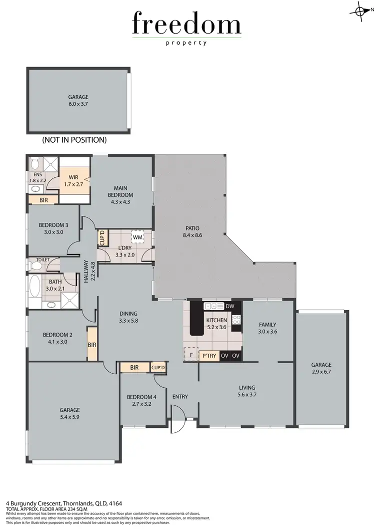Floorplan of Homely house listing, 4 Burgundy Crescent, Thornlands QLD 4164