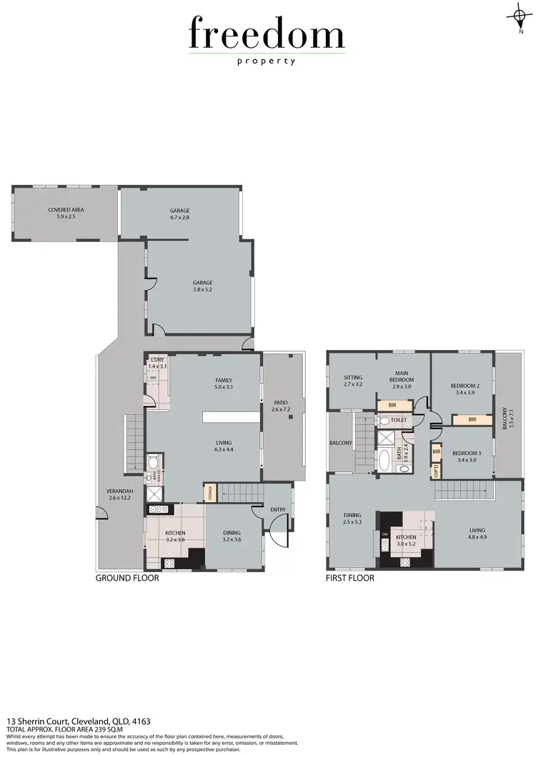 Floorplan of Homely house listing, 13 Sherrin Court, Cleveland QLD 4163