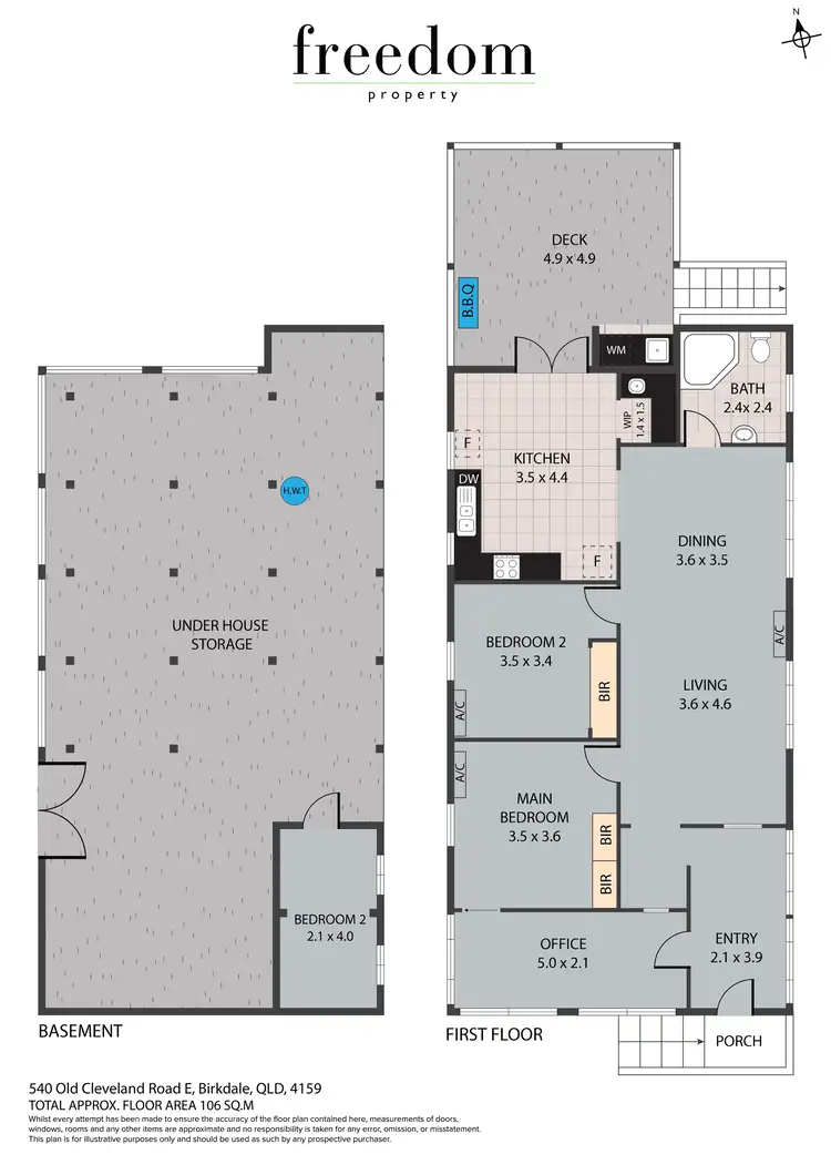 Floorplan of Homely house listing, 540 Old Cleveland Road East, Birkdale QLD 4159