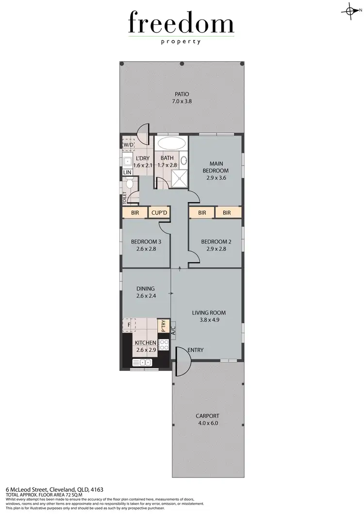 Floorplan of Homely house listing, 6 McLeod Street, Cleveland QLD 4163