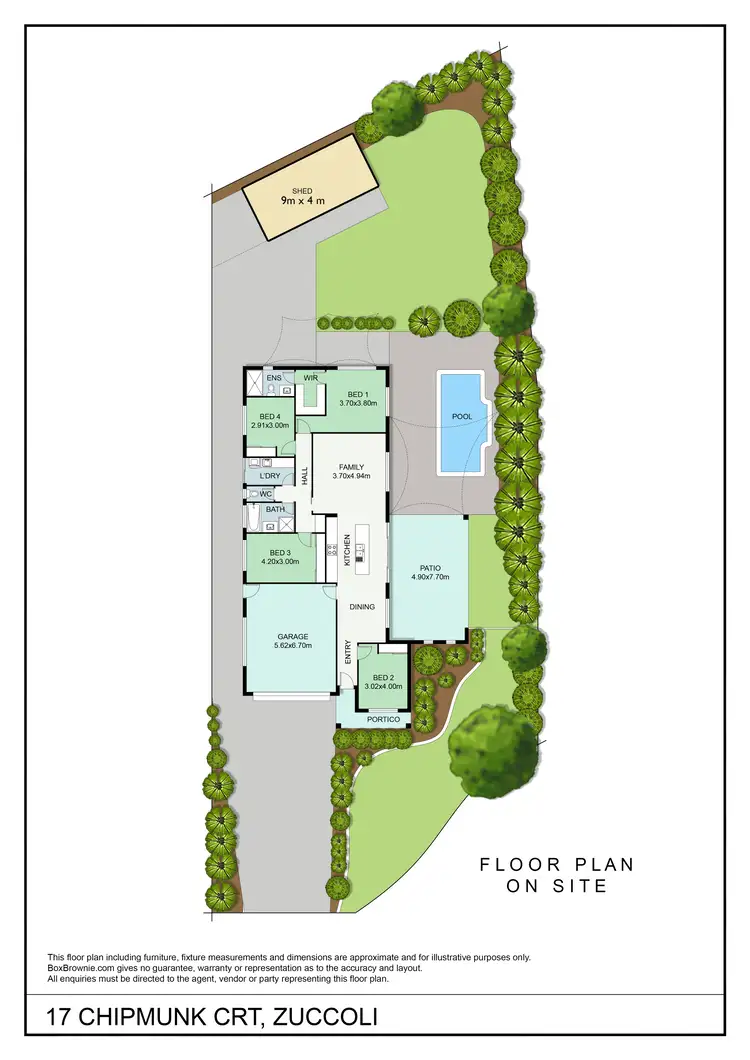 Floorplan of Homely house listing, 17 Chipmunk Court, Zuccoli NT 832