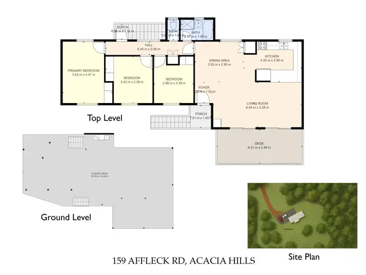 Floorplan of Homely rural property listing, 159 Affleck Road, Acacia Hills NT 822