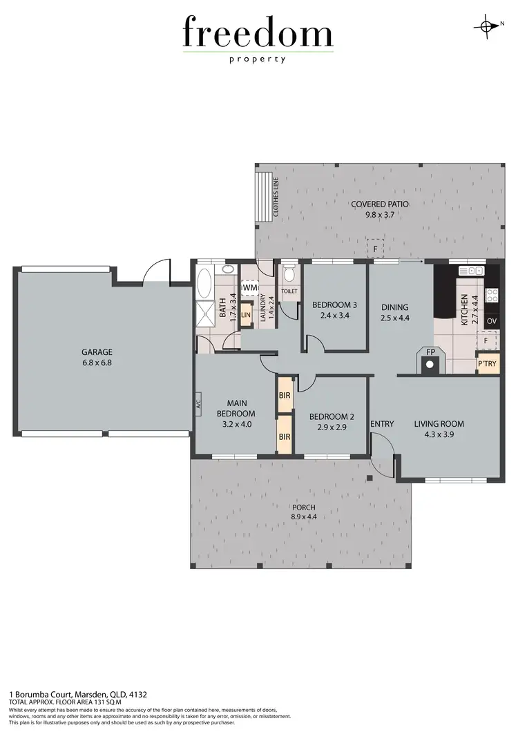 Floorplan of Homely house listing, 1 Borumba Court, Marsden QLD 4132