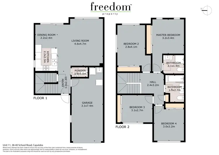 Floorplan of Homely townhouse listing, 11/38 - 40 School Road, Capalaba QLD 4157