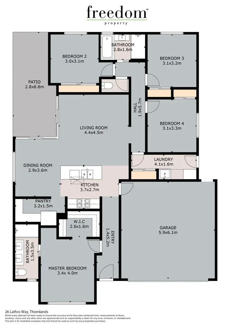 Floorplan of Homely house listing, 26 Lathro Way, Thornlands QLD 4164
