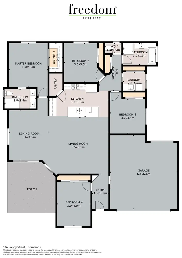 Floorplan of Homely house listing, 12a Poppy Street, Thornlands QLD 4164