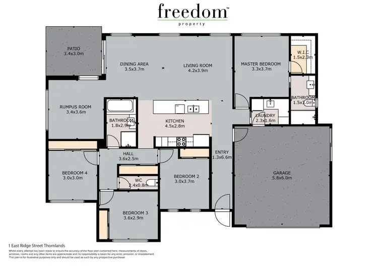 Floorplan of Homely house listing, 1 East Ridge Street, Thornlands QLD 4164