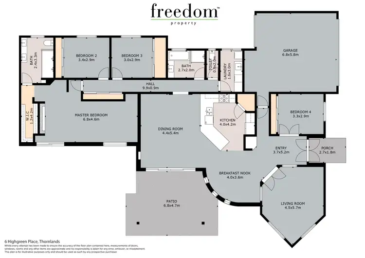Floorplan of Homely house listing, 6 Highgreen Place, Thornlands QLD 4164