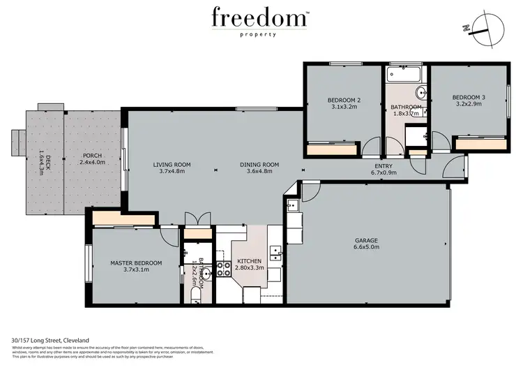 Floorplan of Homely villa listing, Unit 30/157 Long Street, Cleveland QLD 4163