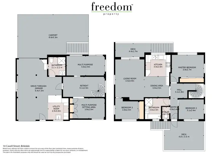 Floorplan of Homely house listing, 14 Cavell Street, Birkdale QLD 4159
