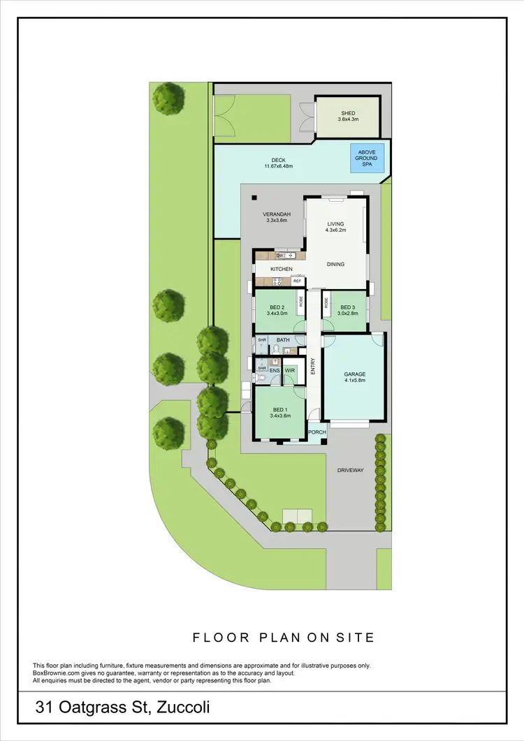 Floorplan of Homely house listing, 31 Oatgrass Street, Zuccoli NT 832