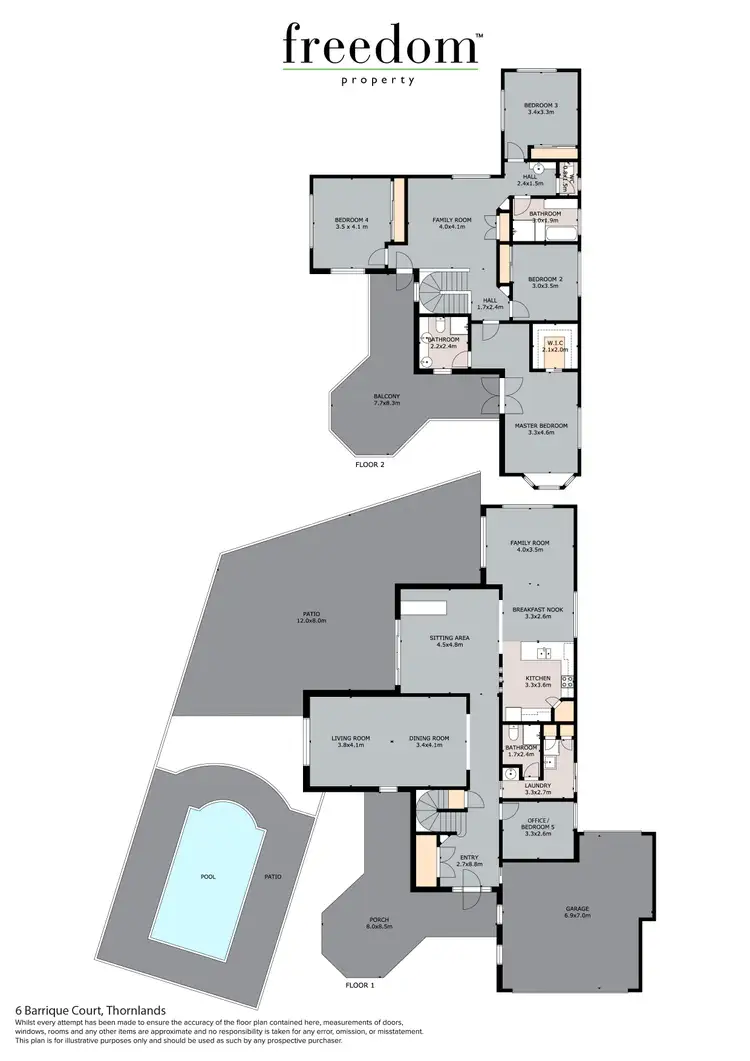Floorplan of Homely house listing, 6 Barrique Court, Thornlands QLD 4164