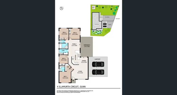 Floorplan of Homely house listing, 4 Illamurta Circuit, Gunn NT 832