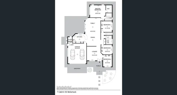Floorplan of Homely house listing, 7 Cabrini Street, Bellamack NT 832