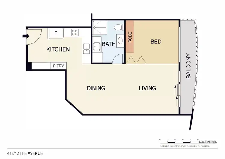 Floorplan of Homely apartment listing, 442/12 Salonika Street, Parap NT 820