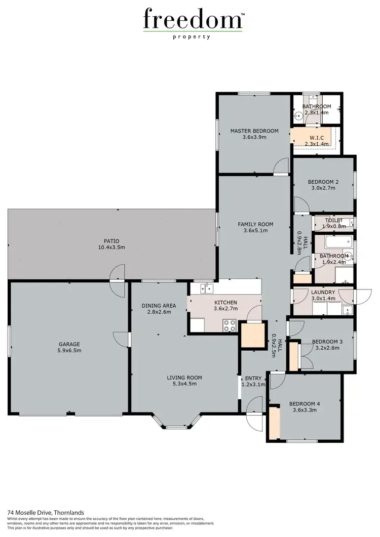 Floorplan of Homely house listing, 74 Moselle Drive, Thornlands QLD 4164