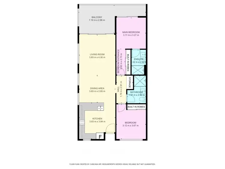 Floorplan of Homely unit listing, 1201/2 Brisbane Crescent, Johnston NT 832