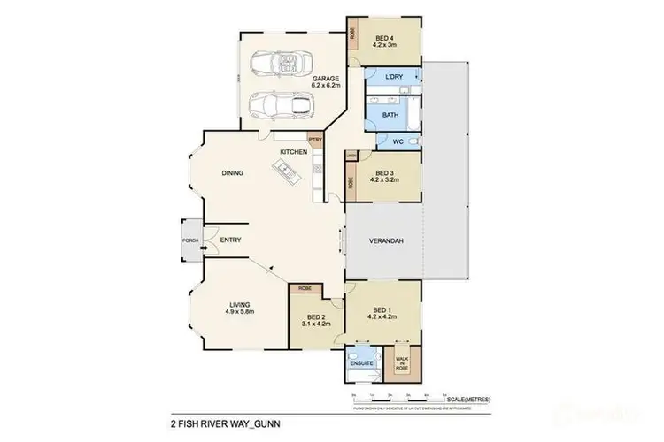 Floorplan of Homely house listing, 2 Fish River Way, Gunn NT 832