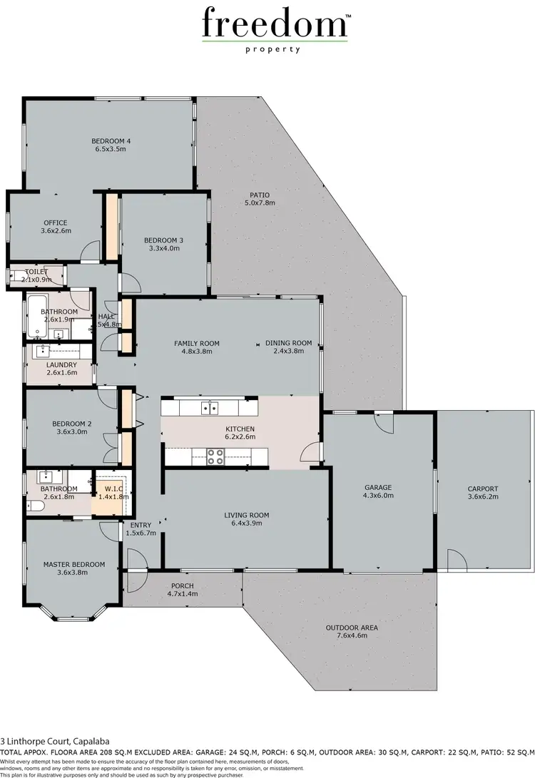 Floorplan of Homely house listing, 3 Linthorpe Court, Capalaba QLD 4157