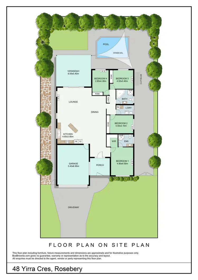Floorplan of Homely house listing, 48 Yirra Crescent, Rosebery NT 832