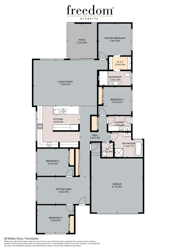 Floorplan of Homely house listing, 68 Walter Drive, Thornlands QLD 4164
