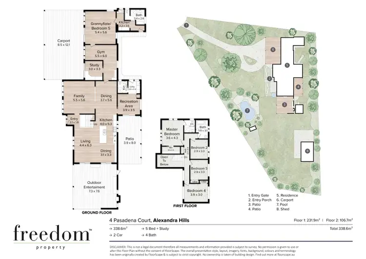 Floorplan of Homely house listing, 4 Pasadena Court, Alexandra Hills QLD 4161