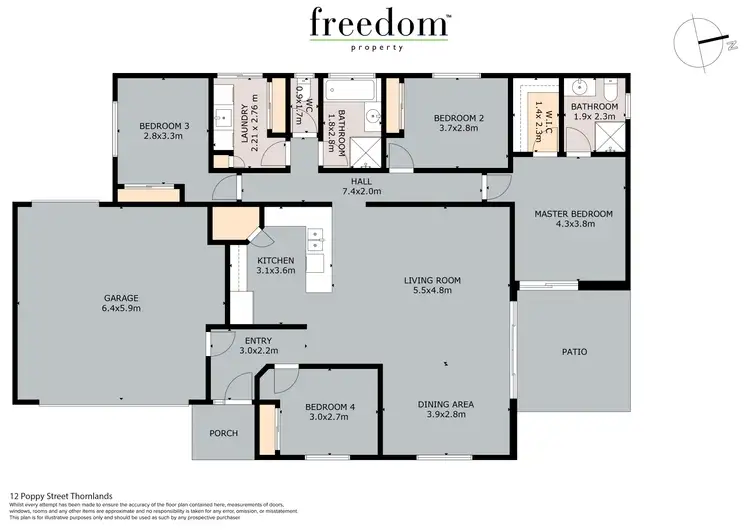 Floorplan of Homely house listing, 12 Poppy Street, Thornlands QLD 4164