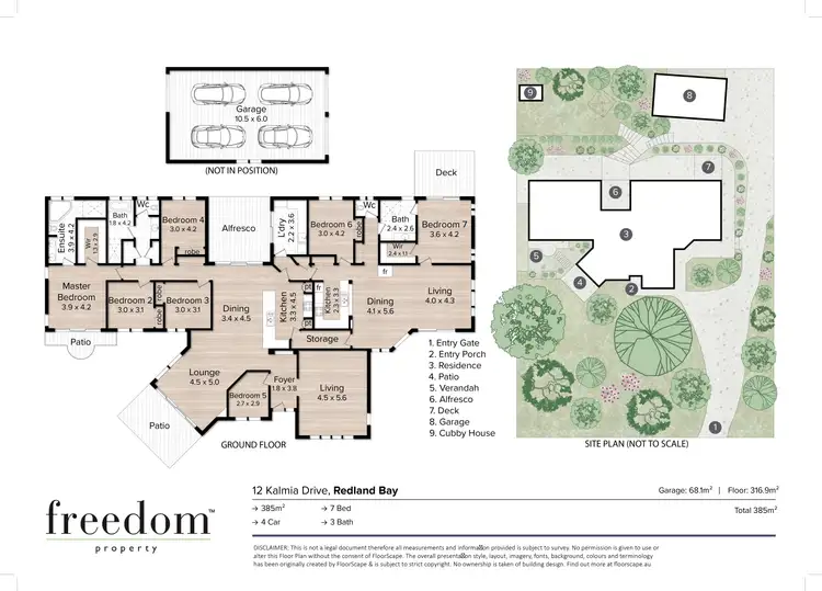 Floorplan of Homely house listing, 12 Kalmia Drive, Redland Bay QLD 4165
