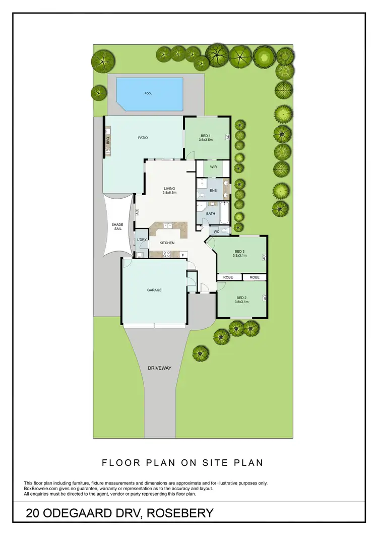 Floorplan of Homely house listing, 20 Odegaard Drive, Rosebery NT 832