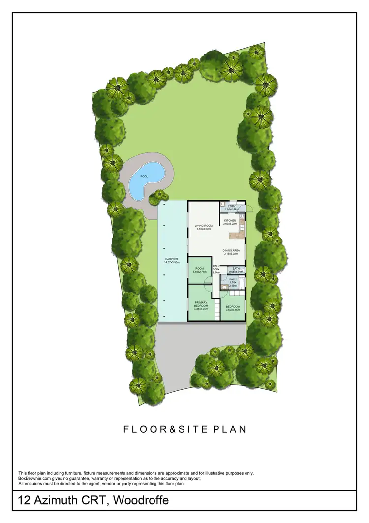 Floorplan of Homely house listing, 12 Azimuth Court, Woodroffe NT 830