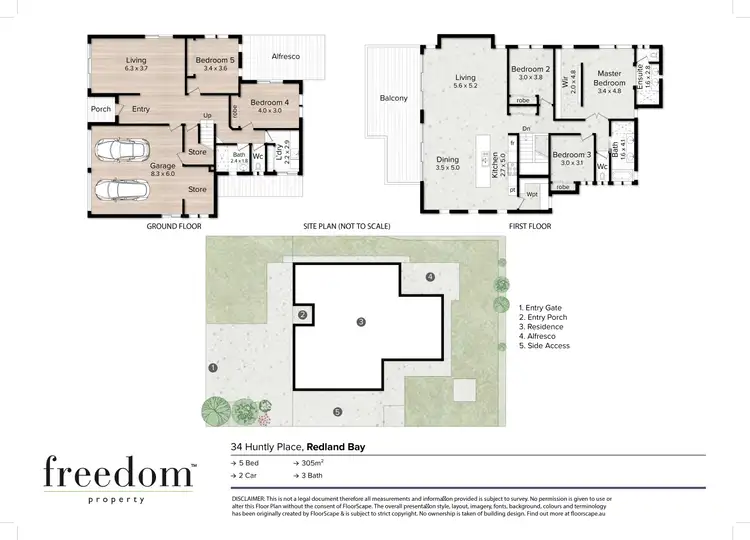 Floorplan of Homely house listing, 34 Huntly Place, Redland Bay QLD 4165