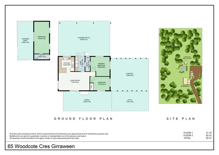 Floorplan of Homely house listing, 65 Woodcote Crescent, Girraween NT 836