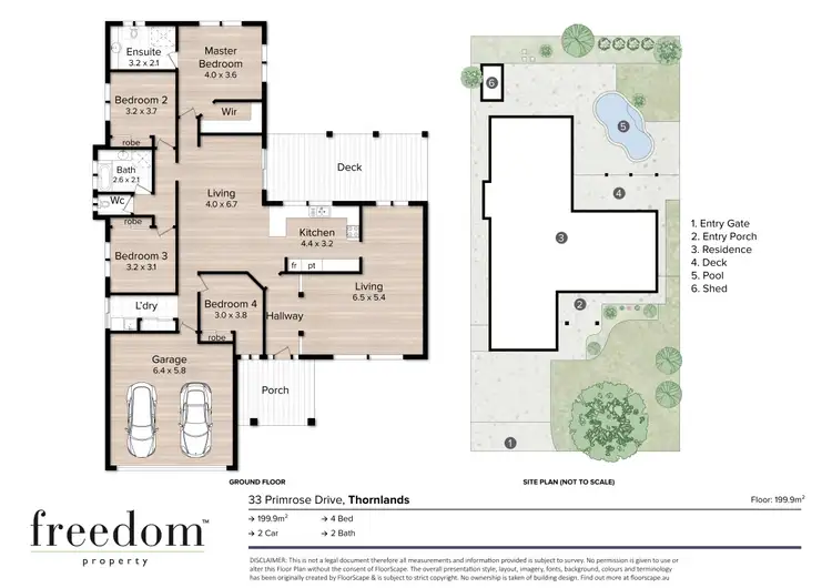 Floorplan of Homely house listing, 33 Primrose Drive, Thornlands QLD 4164