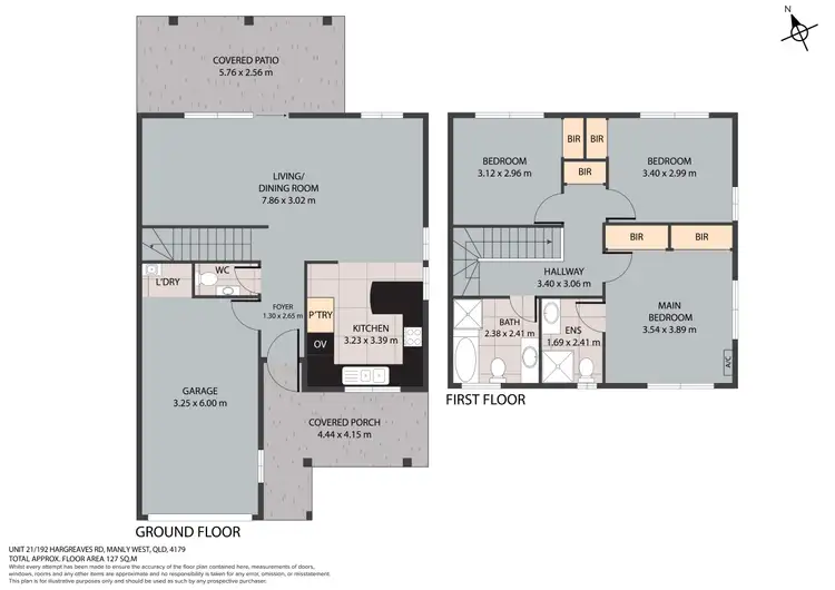 Floorplan of Homely townhouse listing, Unit 21/192 Hargreaves Road, Manly West QLD 4179