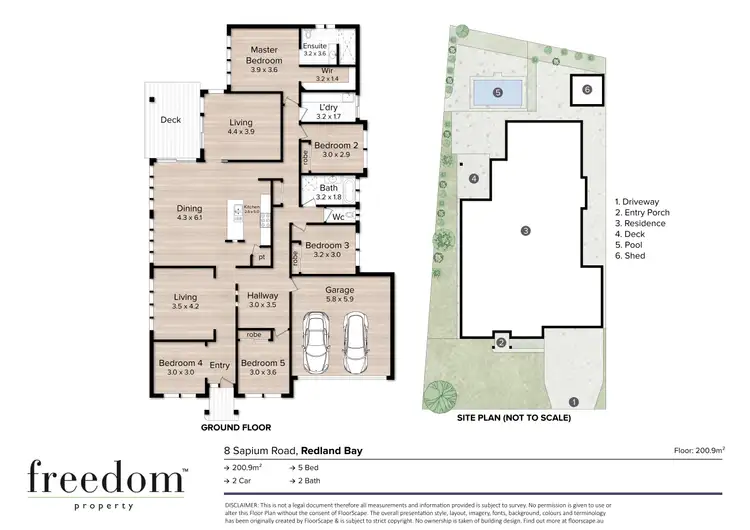Floorplan of Homely house listing, 8 Sapium Road, Redland Bay QLD 4165