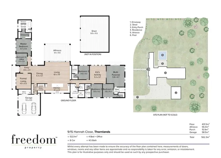 Floorplan of Homely rural property listing, 9-15 Hannah Close, Thornlands QLD 4164