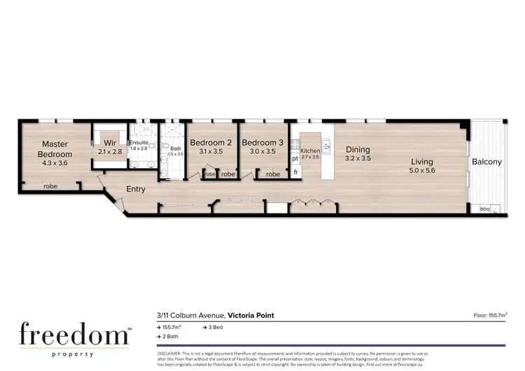 Floorplan of Homely apartment listing, 3/11 Colburn Avenue, Victoria Point QLD 4165