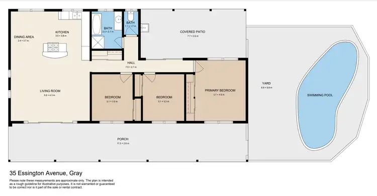 Floorplan of Homely house listing, 35 Essington Avenue, Gray NT 830