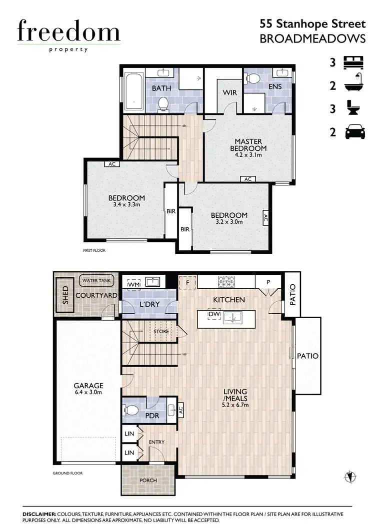 Floorplan of Homely house listing, 55 Stanhope Street, Broadmeadows VIC 3047