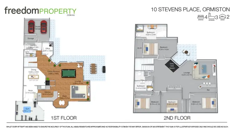 Floorplan of Homely house listing, 10 Stevens Place, Ormiston QLD 4160