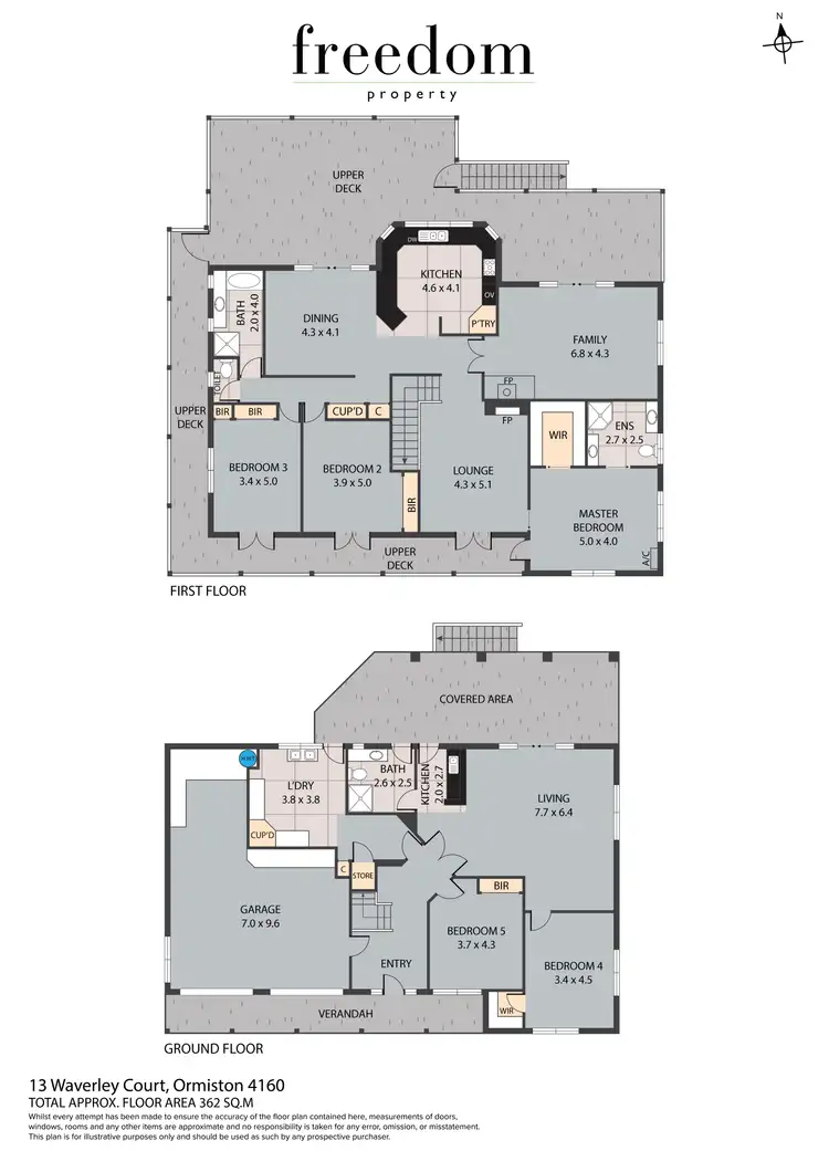 Floorplan of Homely house listing, 13 Waverley Court, Ormiston QLD 4160