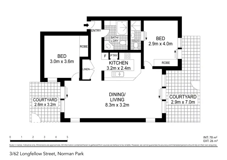 Floorplan of Homely townhouse listing, 3/62 Longfellow Street, Norman Park QLD 4170
