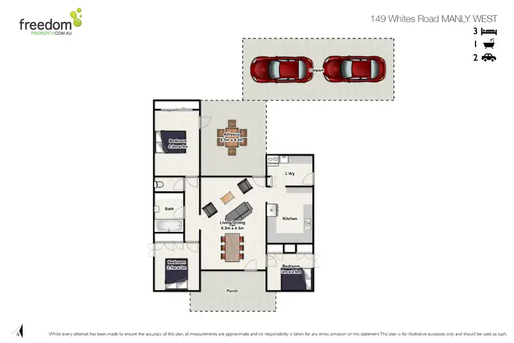Floorplan of Homely house listing, 149 Whites Road, Manly West QLD 4179