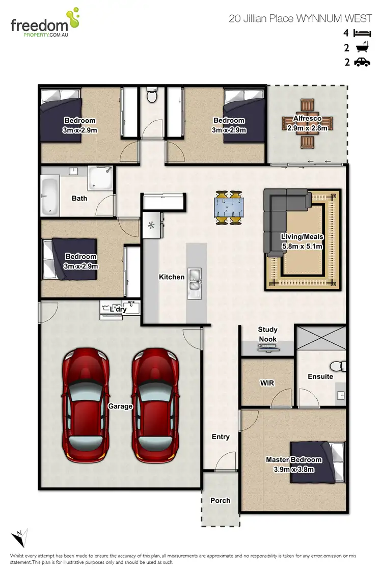 Floorplan of Homely house listing, 20 Jillian Place, Wynnum West QLD 4178