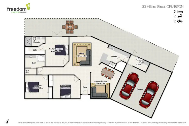 Floorplan of Homely house listing, 33 Hilliard Street, Ormiston QLD 4160